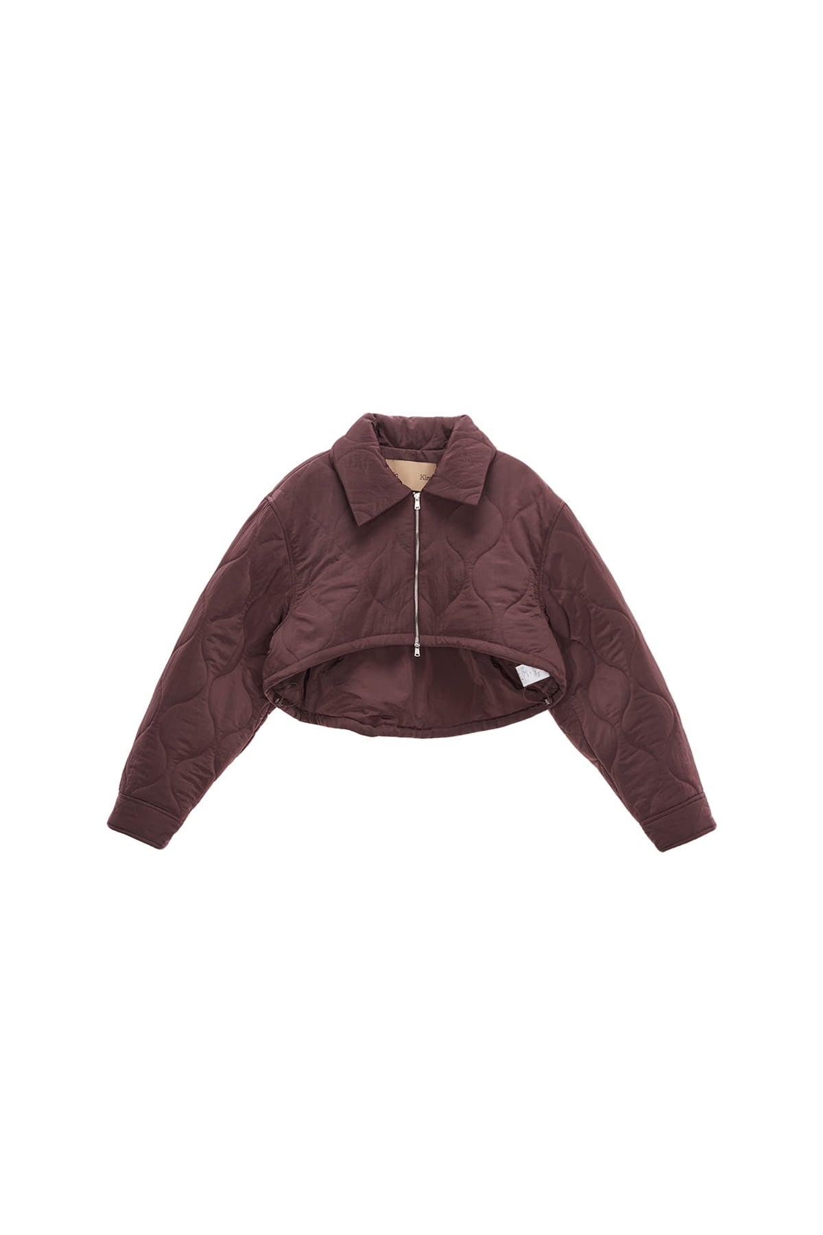 Matin Kim - Bolero Short Padding Jumper (Cocoa) product image 1 | TRAB K-Fashion Australia