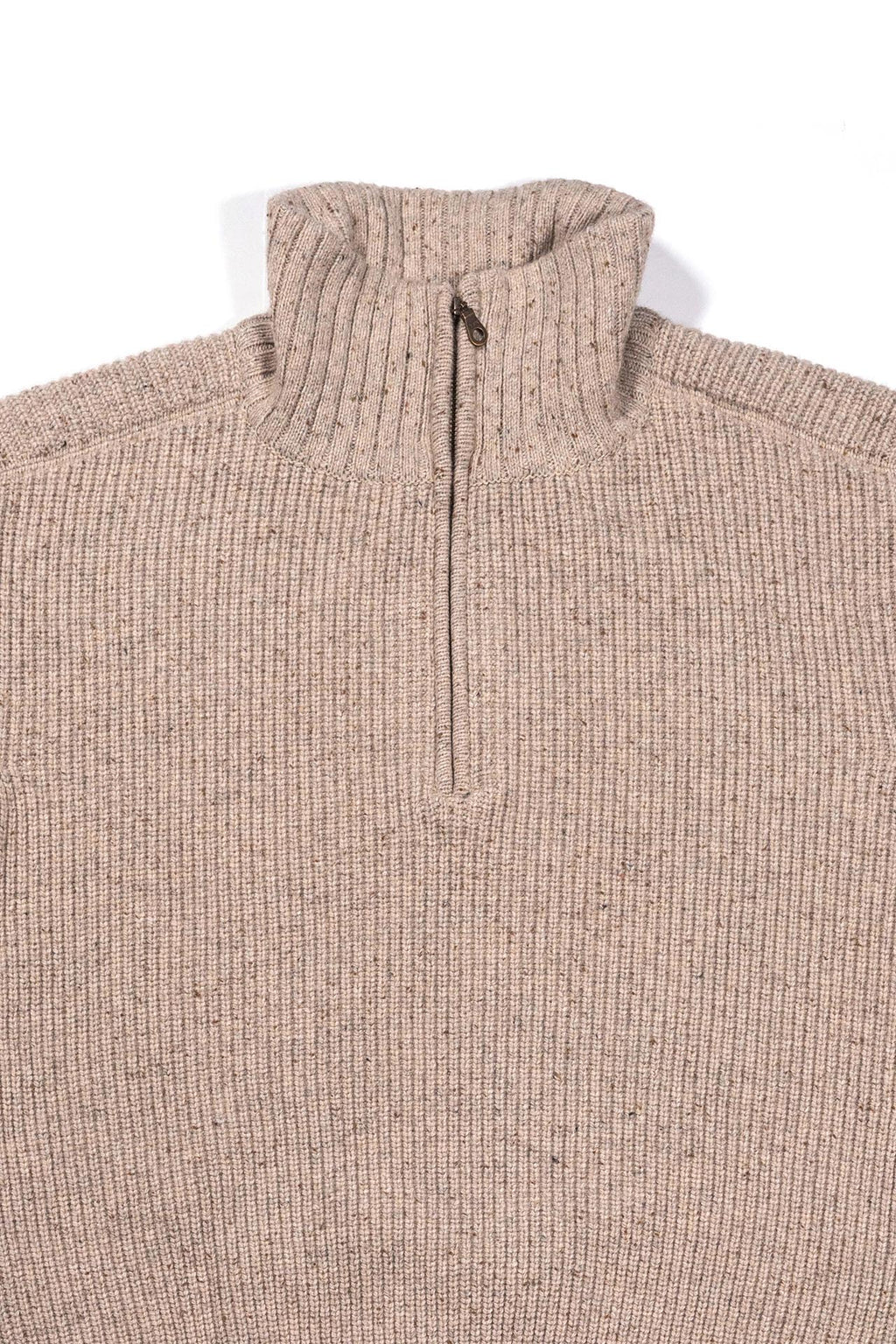 Ioedle - Building Forest Wool Blend Half Zip-Up Knit Pullover (Beige) product image 5 | TRAB K-Fashion Australia