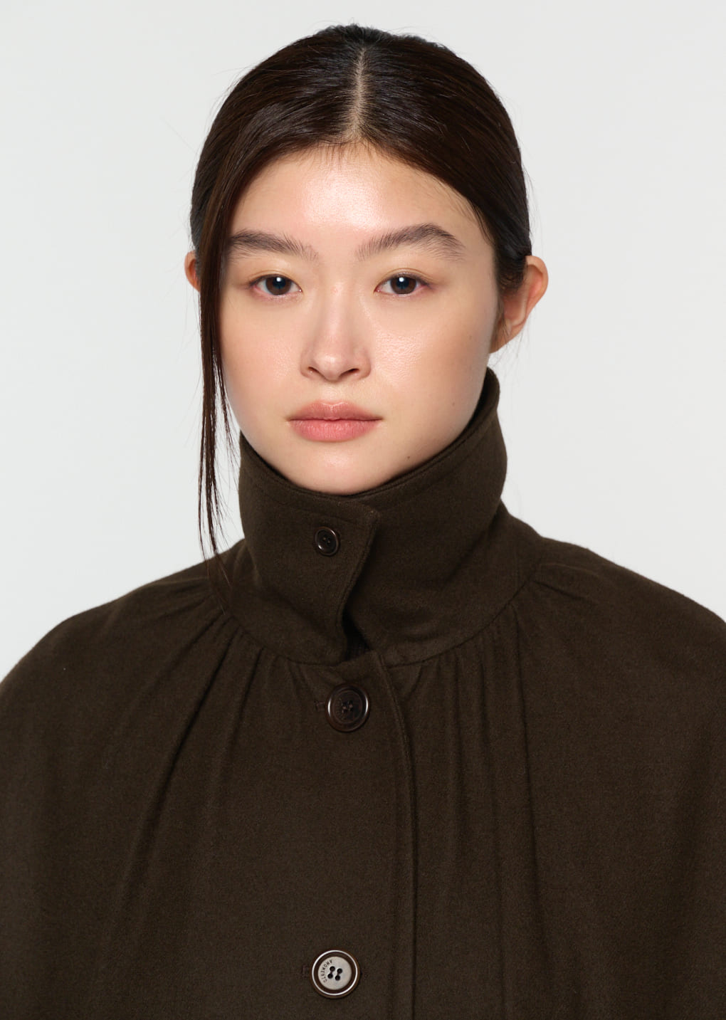 Amomento - shirring coat (Brown) product image 7 | TRAB K-Fashion Australia