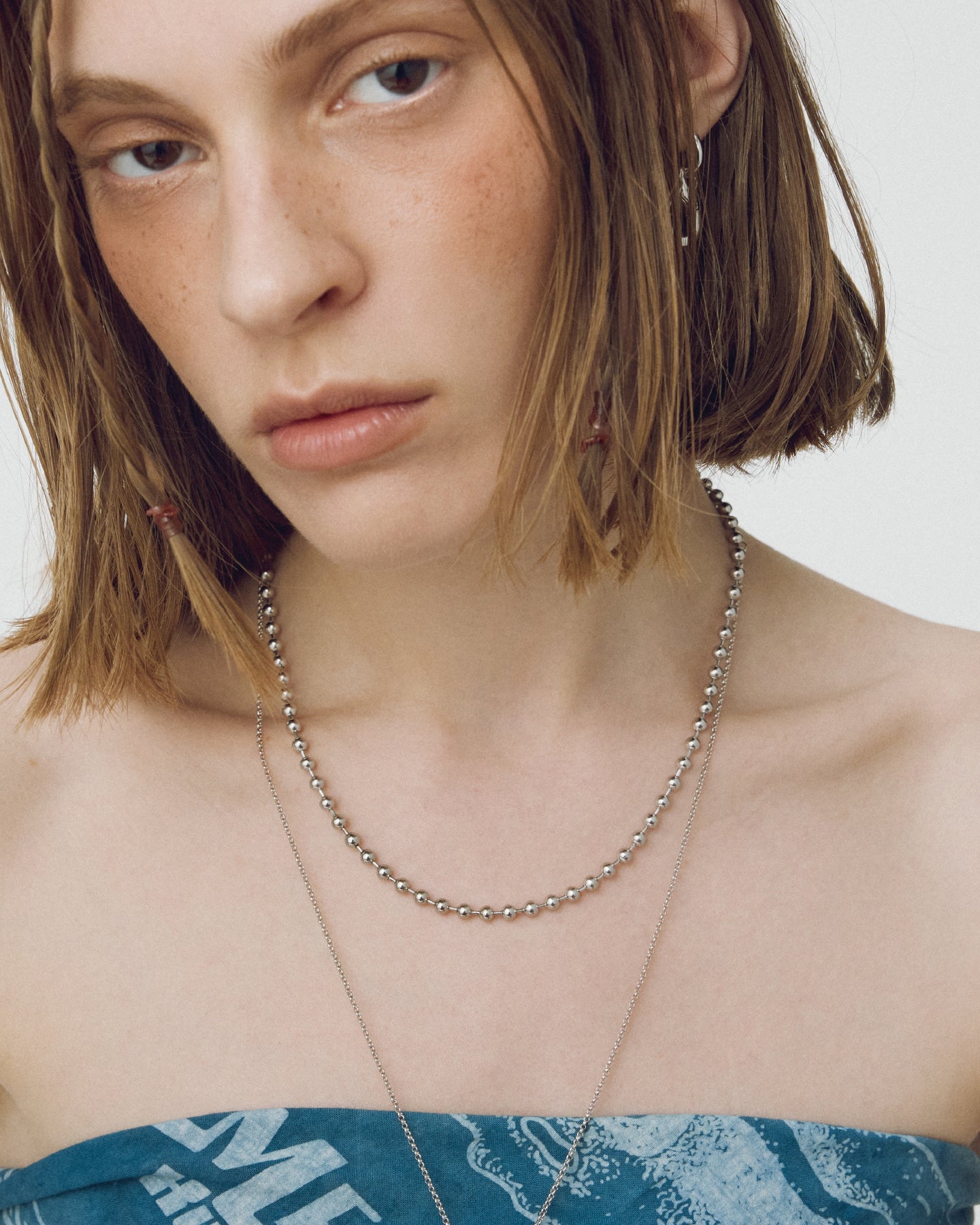 Numbering - Ball Chain Necklace with Carabiner Clasp #5775 product image 2 | TRAB K-Fashion Australia