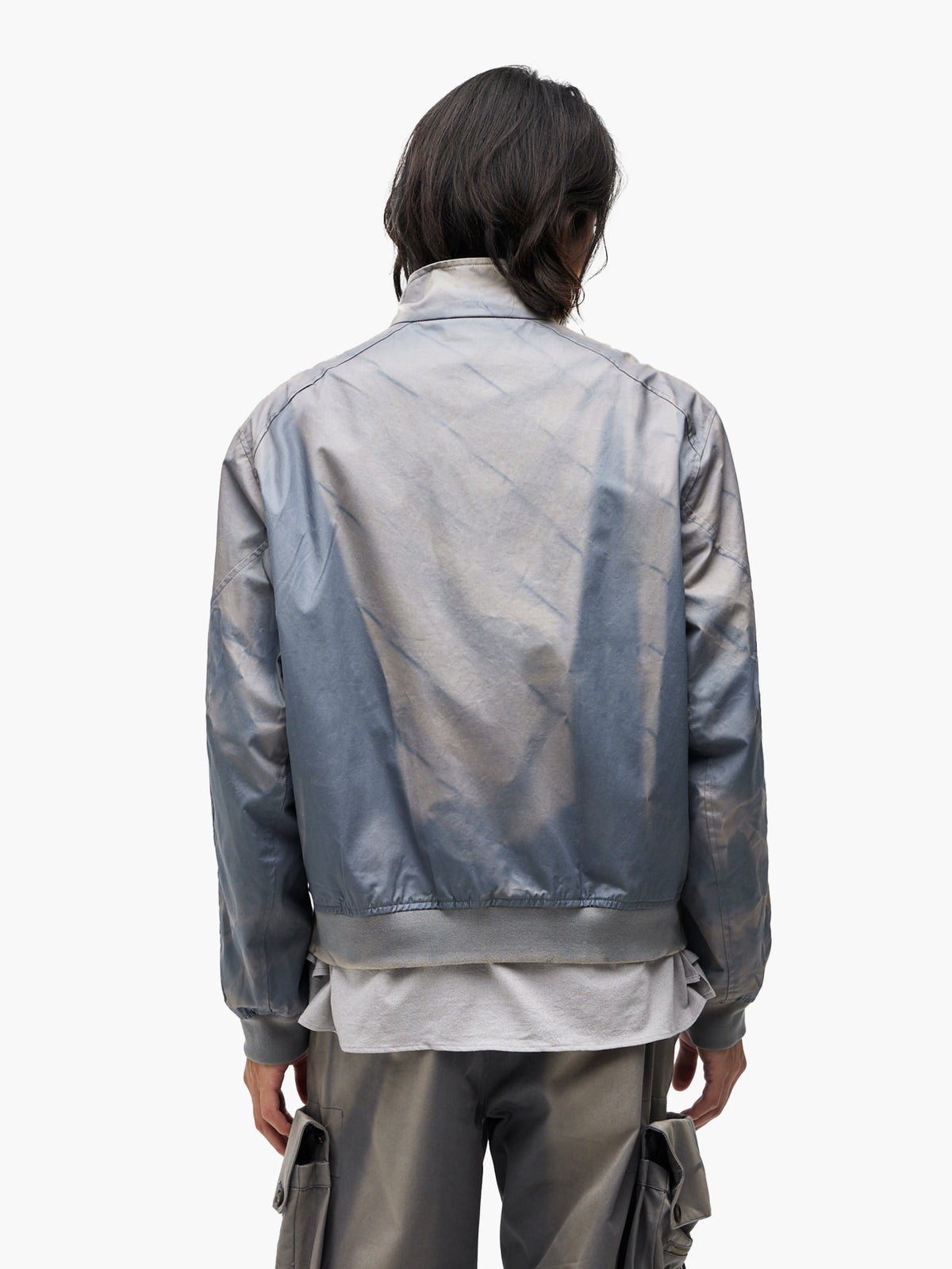 Jiyong Kim - Sun-Bleached High Neck Blouson (Blue) product image 5 | TRAB K-Fashion Australia