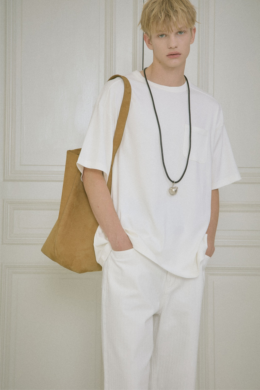 STU - Pocket T-Shirt (Ivory) product image 8 | TRAB K-Fashion Australia