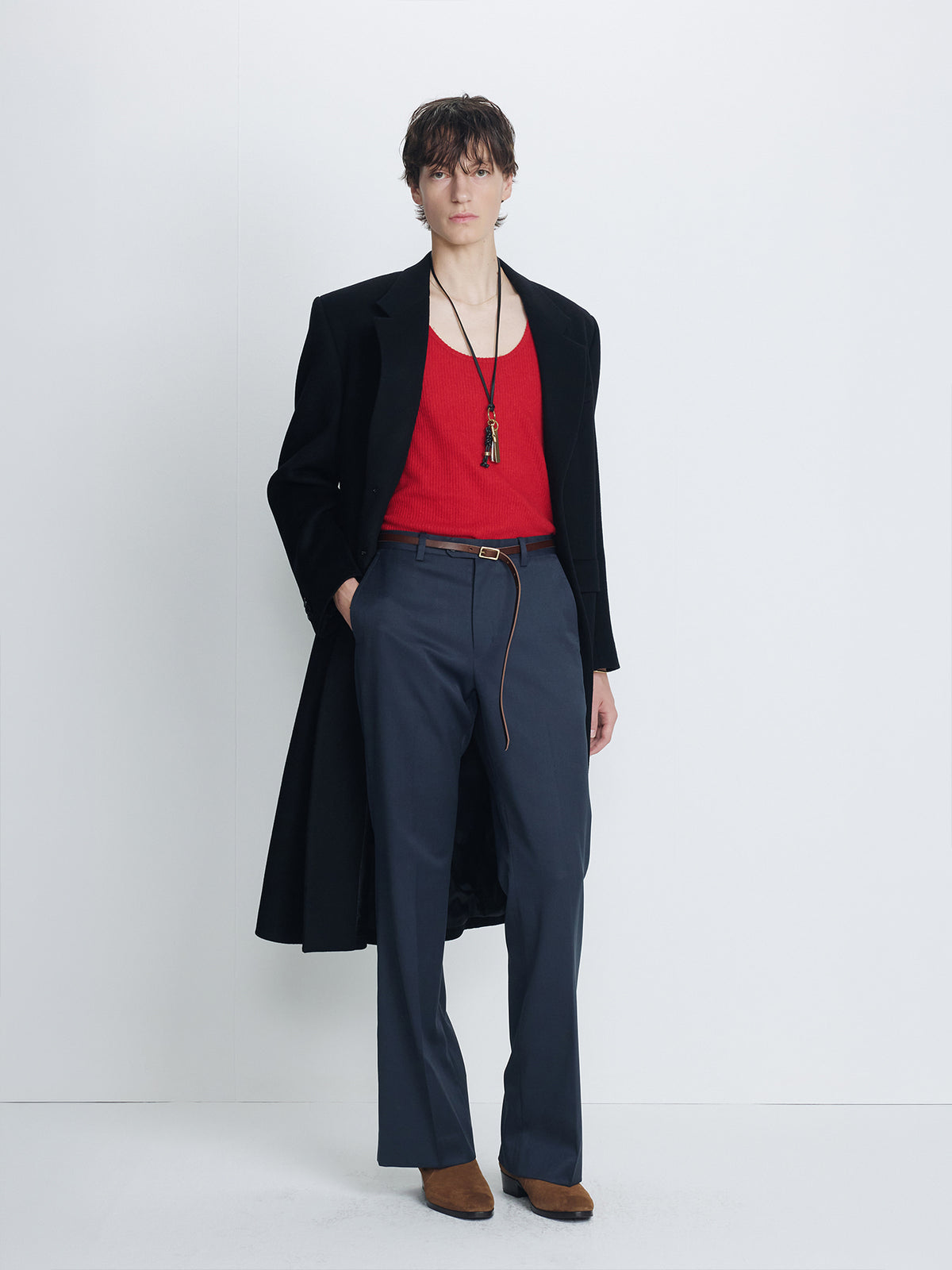Tonywack - Wool And Cashmere Tailored Coat (Black) product image 1 | TRAB K-Fashion Australia