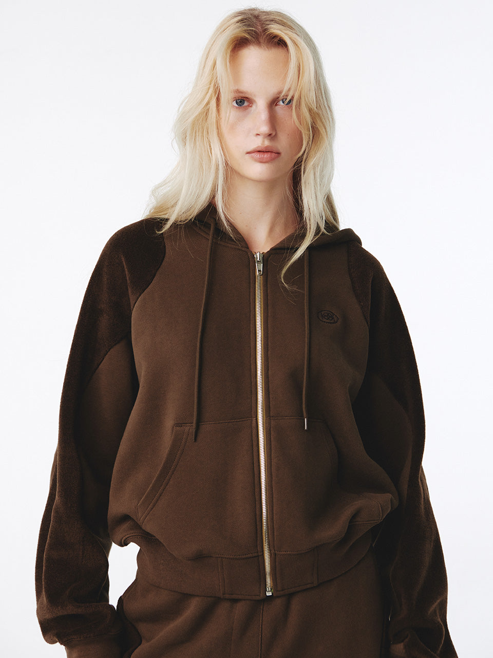 Kijun - Flow Zip-Up Hoodie (Brown) product image 9 | TRAB K-Fashion Australia
