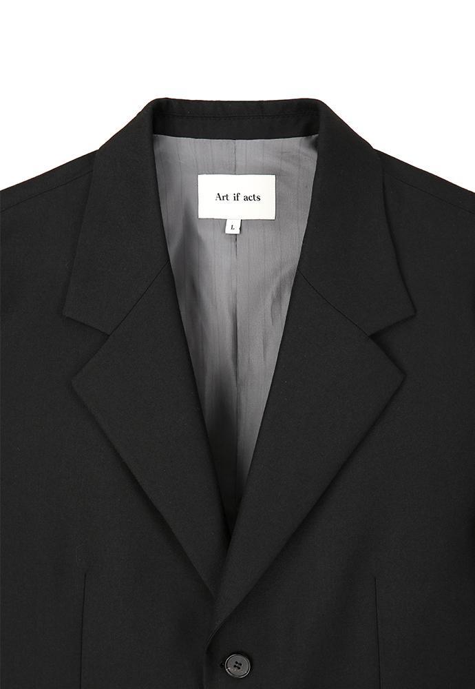 Art if acts - 2 Button Wool Blazer (Black) product image 9 | TRAB K-Fashion Australia
