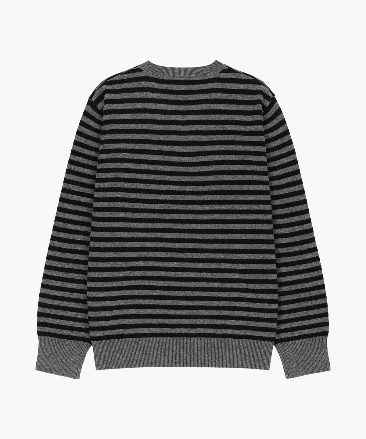 Marithe & Francois Girbaud - Micro Classic Logo V-neck Knit (Charcoal) product image 6 | TRAB K-Fashion Australia