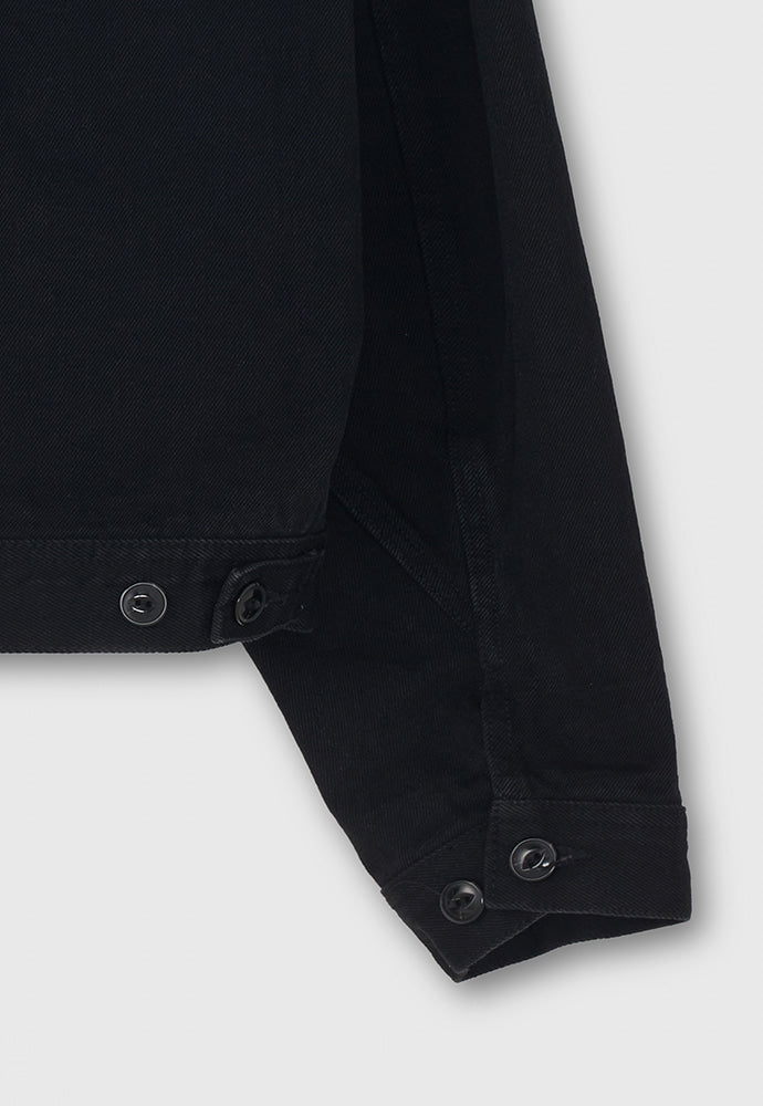 Tonywack - Rinsed Denim Zipped Work Jacket (Black) product image 15 | TRAB K-Fashion Australia