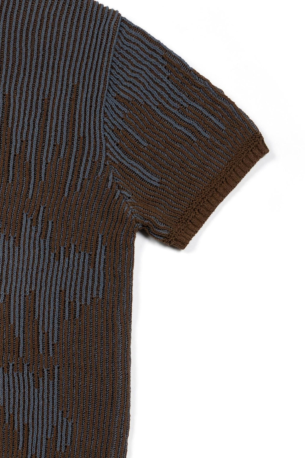 Ioedle - Artificial Meteor Shower Collared Short Sleeve Knit (Brown) product image 6 | TRAB K-Fashion Australia