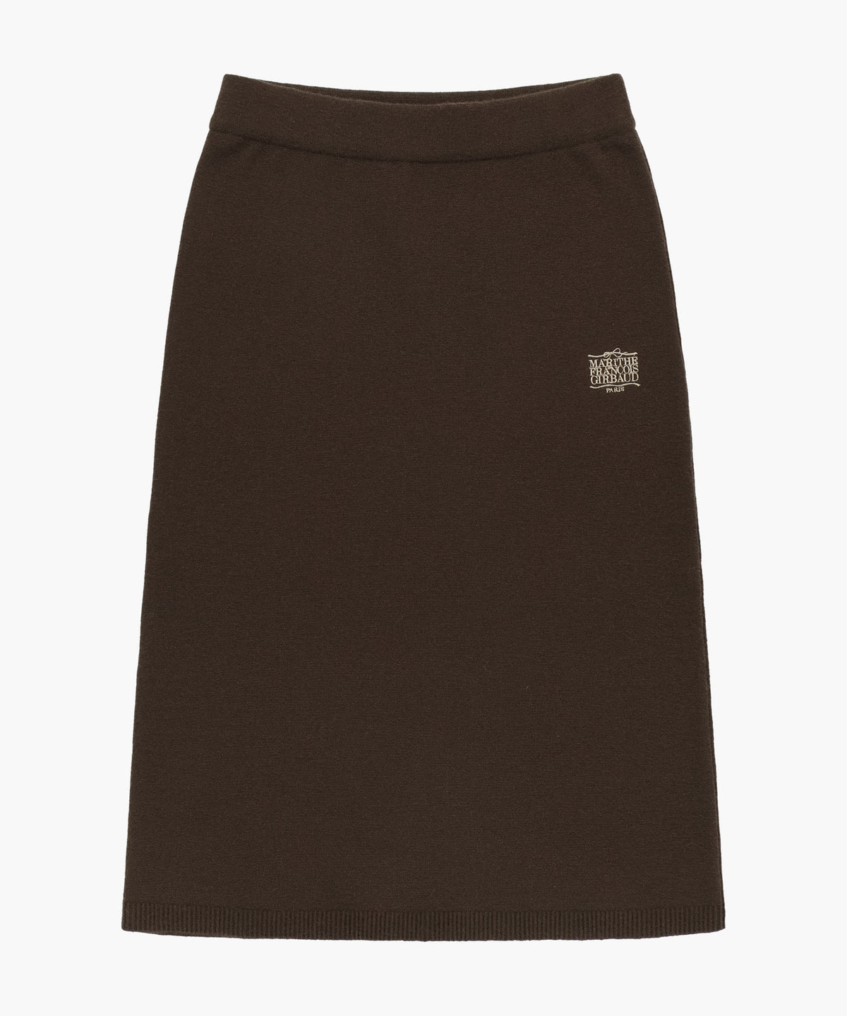 Marithe & Francois Girbaud - Ribbon Classic Logo Knit Skirt (Brown) product image 5 | TRAB K-Fashion Australia