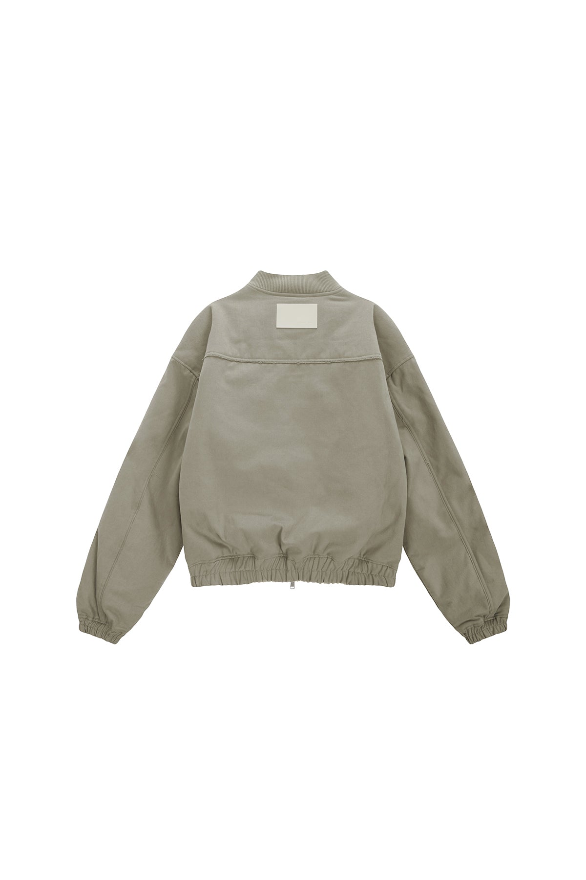 Matin Kim - Cotton Bomber Jumper (Beige) product image 2 | TRAB K-Fashion Australia