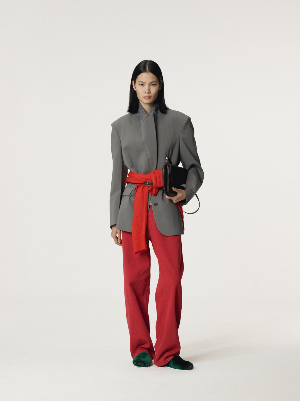 Recto - Garment Dyed Denim Pants (Red) product image 5 | TRAB K-Fashion Australia