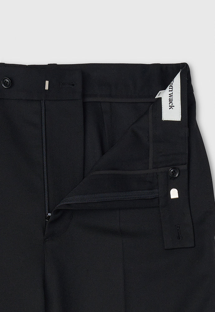 Tonywack - Wool Twill Layered Trousers (Black) product image 10 | TRAB K-Fashion Australia