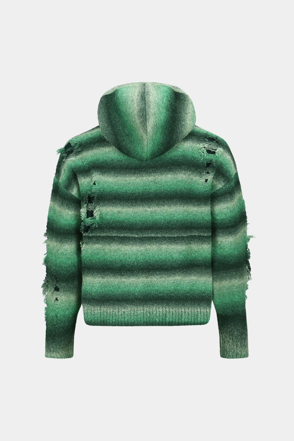 Andersson Bell - Unisex Gradient Distressed Hoodie (Green) product image 19 | TRAB K-Fashion Australia