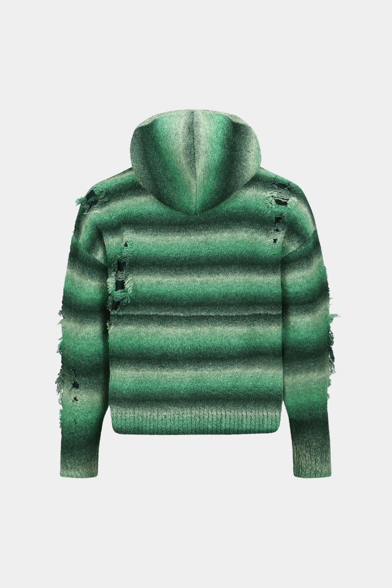 Andersson Bell - Unisex Gradient Distressed Hoodie (Green) product image 19 | TRAB K-Fashion Australia