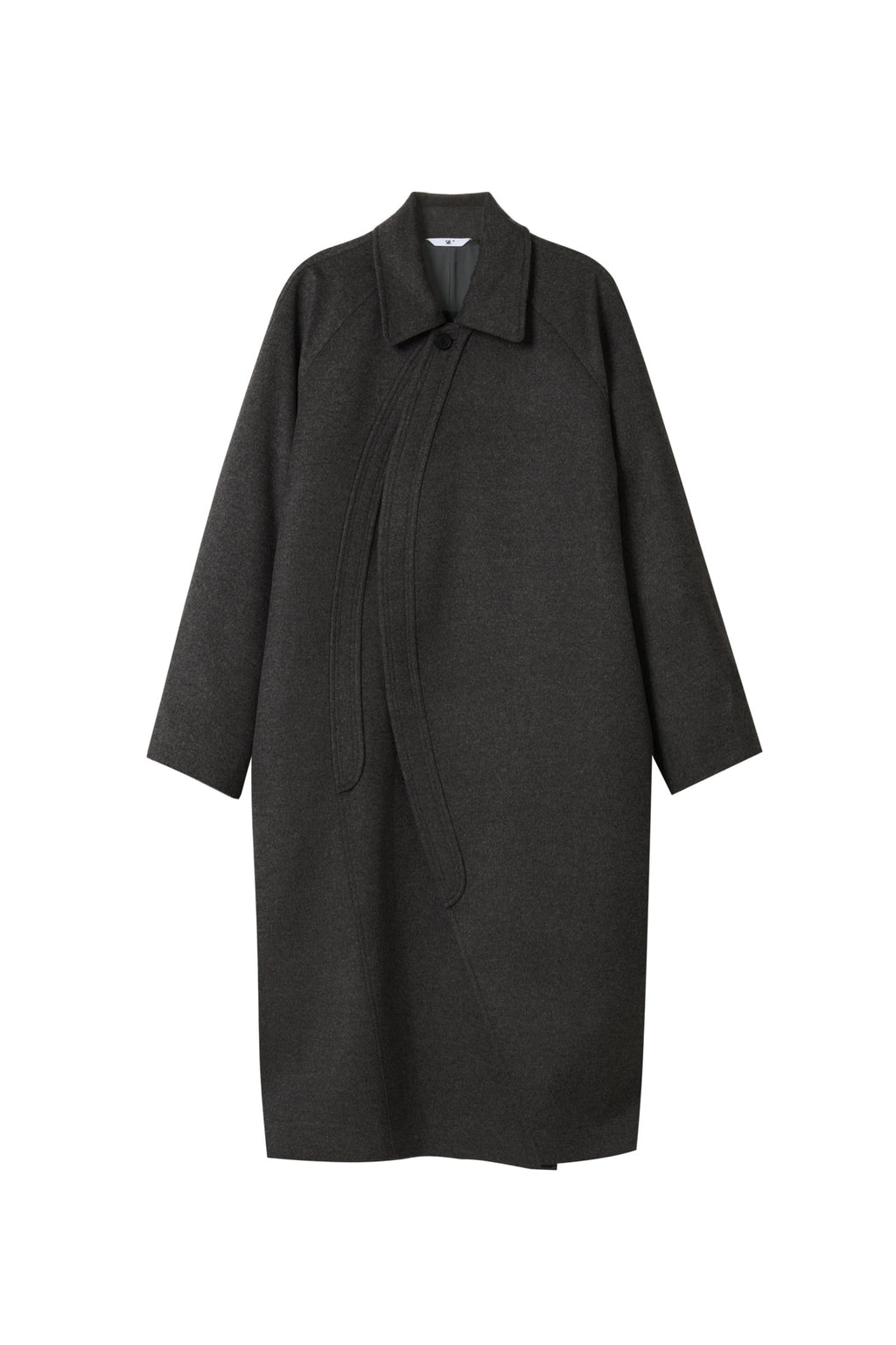 STU - Curved Double Line Mac Coat In Cashmere (Charcoal) product image 17 | TRAB K-Fashion Australia