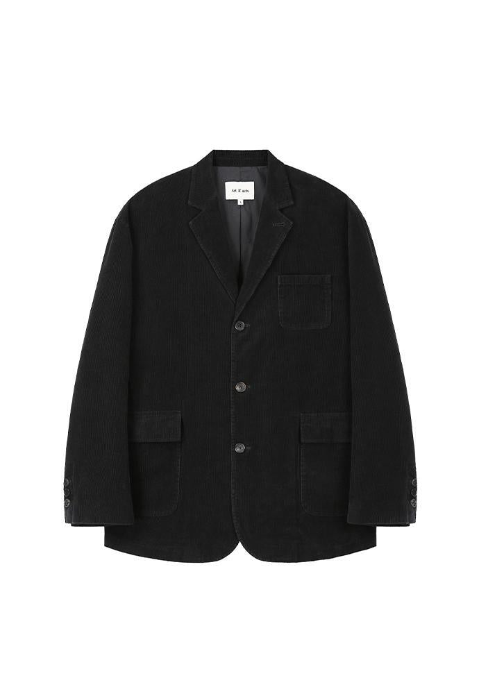 Art if acts - Garment Washed 3 Button Corduroy Blazer (Black) product image 6 | TRAB K-Fashion Australia