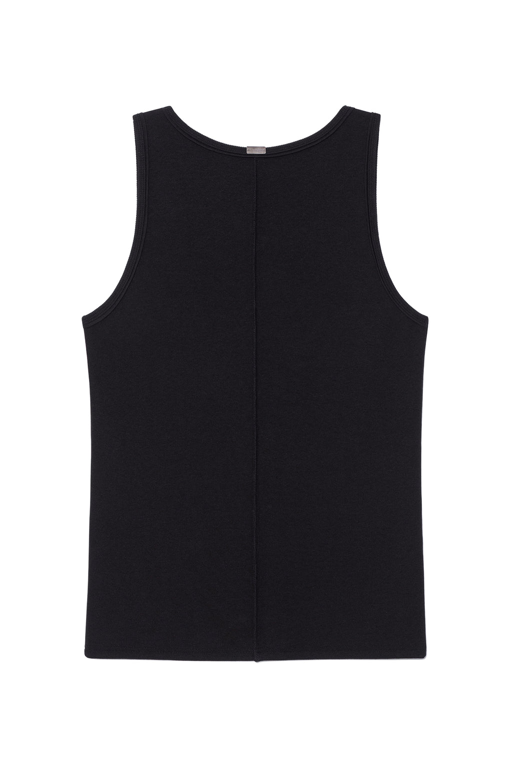 Matin Kim - Small Logo Pintuck Sleeveless Top (Black) product image 2 | TRAB K-Fashion Australia