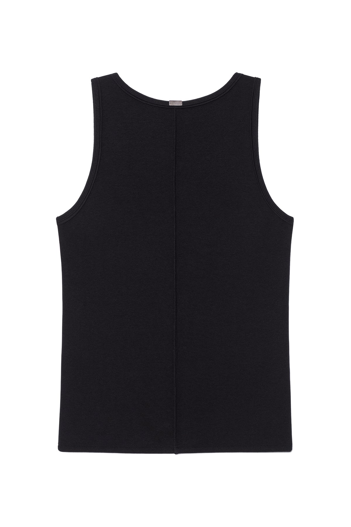 Matin Kim - Small Logo Pintuck Sleeveless Top (Black) product image 2 | TRAB K-Fashion Australia