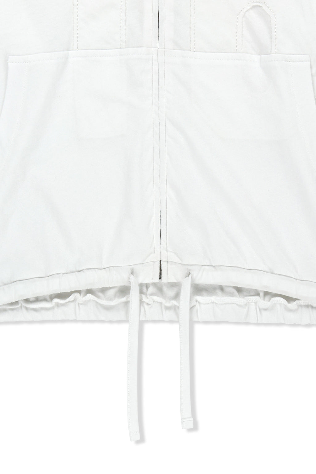 Matin Kim - Matin 16 Applique Logo Hoody Zip Up (White) product image 4 | TRAB K-Fashion Australia