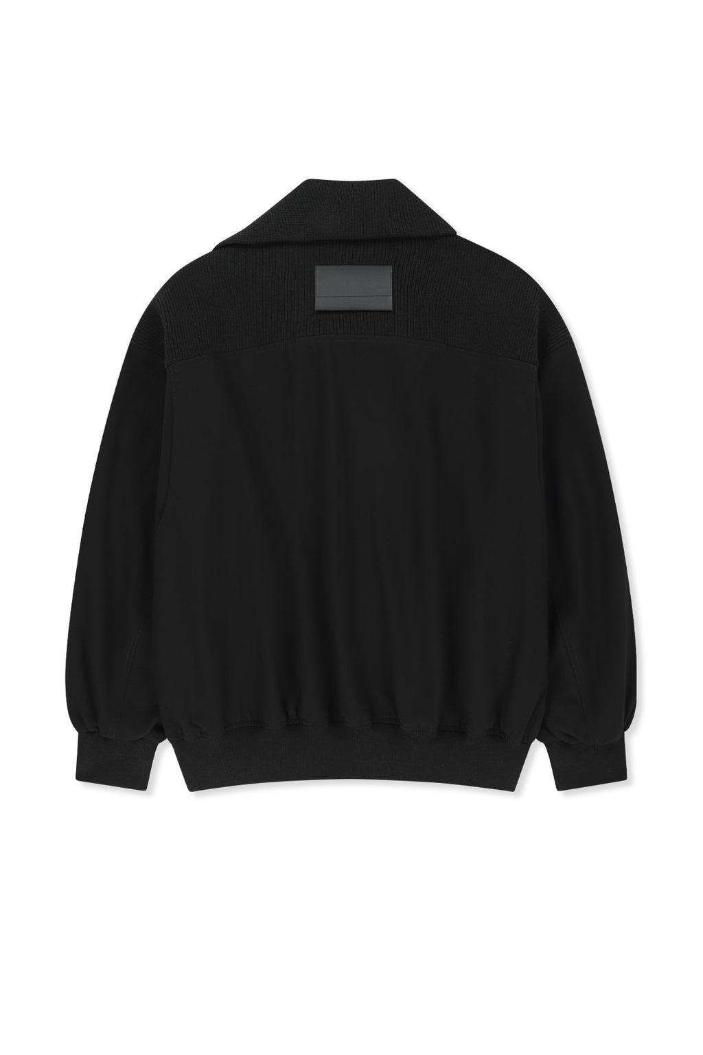 Matin Kim - Asymmetric Knit Panel Jumper (Black) product image 2 | TRAB K-Fashion Australia