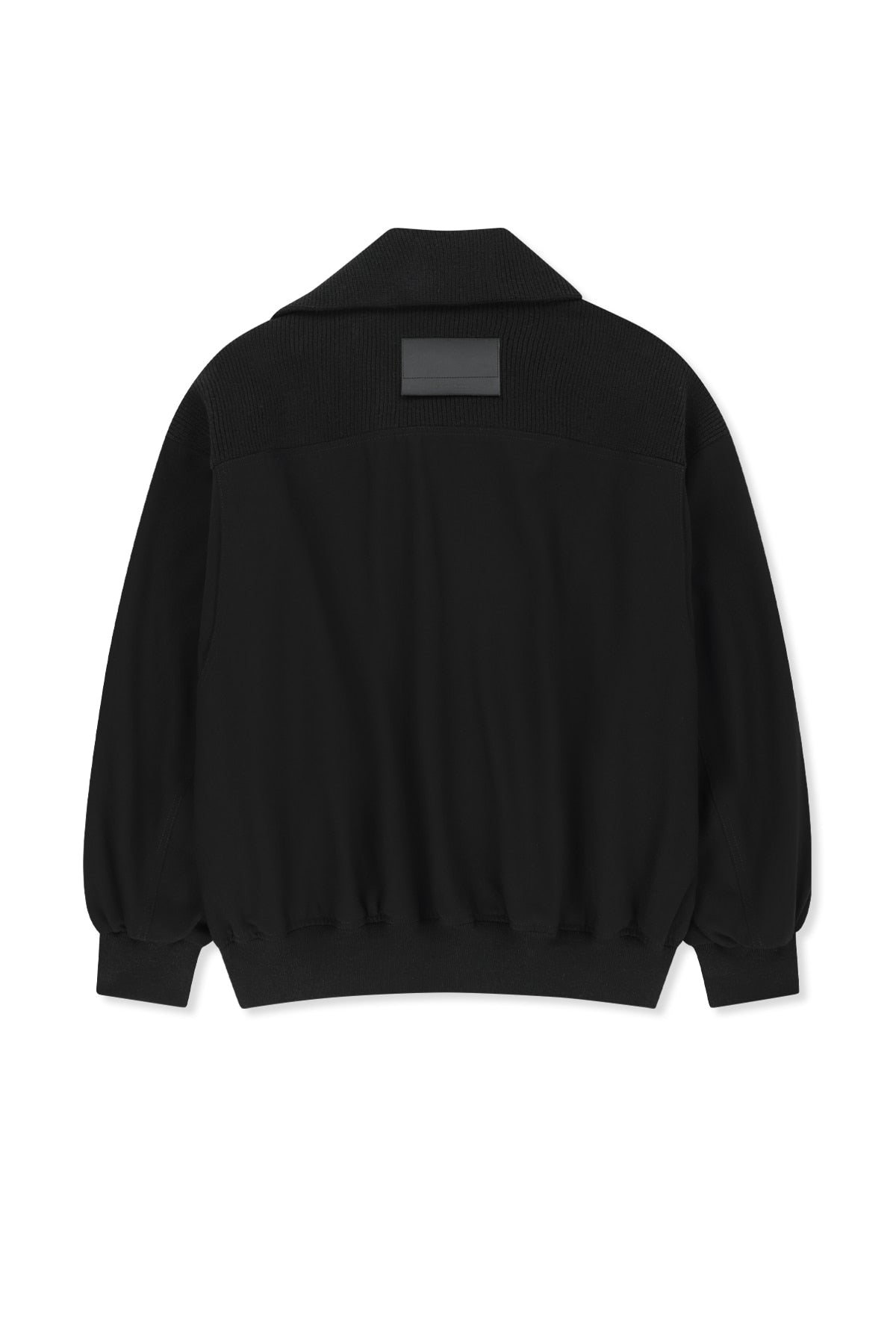 Matin Kim - Asymmetric Knit Panel Jumper (Black) product image 2 | TRAB K-Fashion Australia