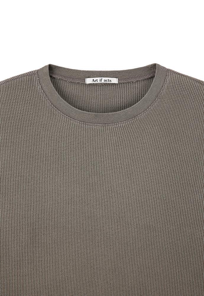 Art if acts - Garment Dyed Waffle Sleeve (Mud Brown) product image 9 | TRAB K-Fashion Australia