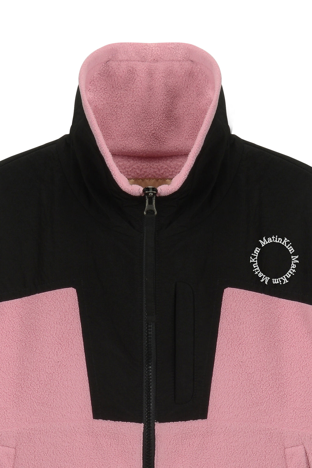 Matin Kim - Fleece Crop Track Jumper (Pink) product image 3 | TRAB K-Fashion Australia