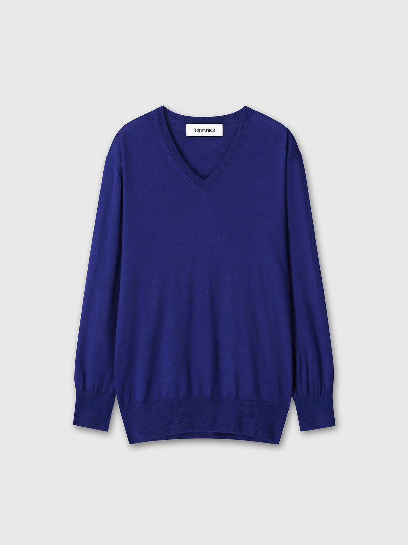 Tonywack - Airy Cashmere V-Neck (Blue) product image 10 | TRAB K-Fashion Australia