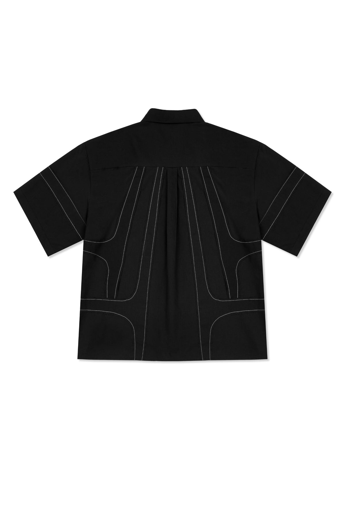 Ioedle - Streamline Short Sleeve Shirt (Black) product image 4 | TRAB K-Fashion Australia