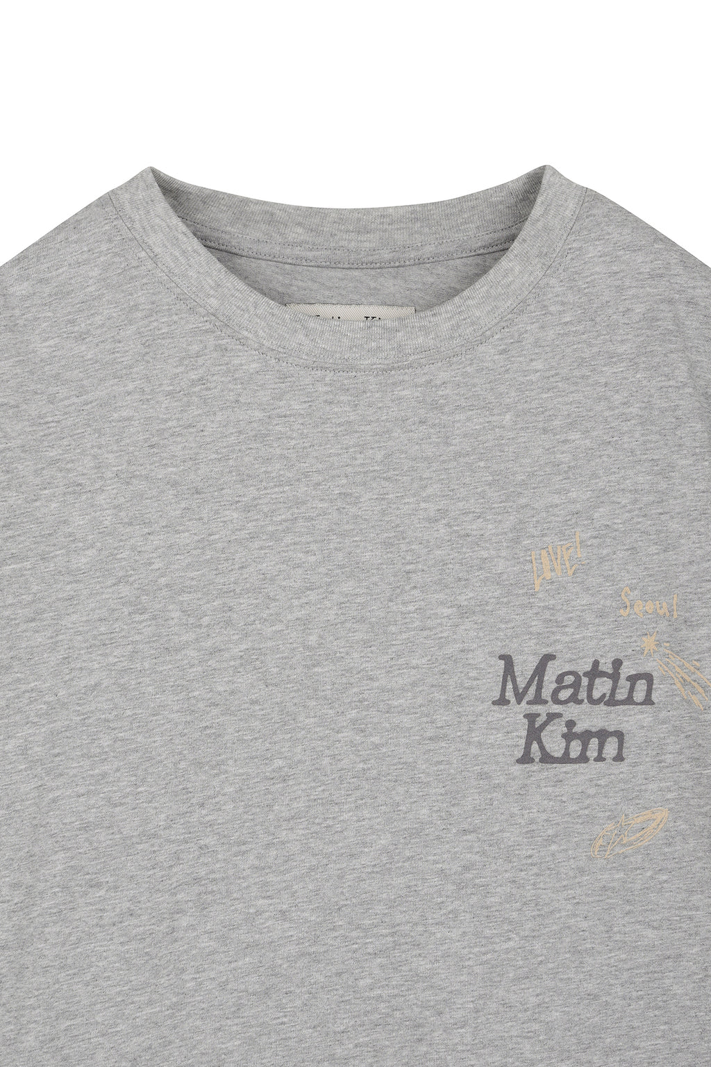 Matin Kim - Animal Graffiti Graphic Oversize Top (Grey) product image 3 | TRAB K-Fashion Australia