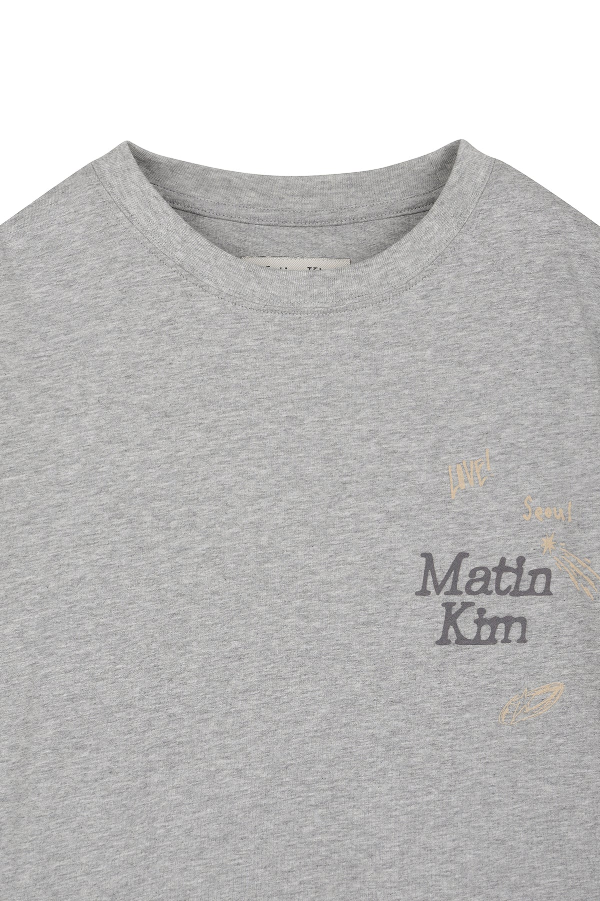 Matin Kim - Animal Graffiti Graphic Oversize Top (Grey) product image 3 | TRAB K-Fashion Australia