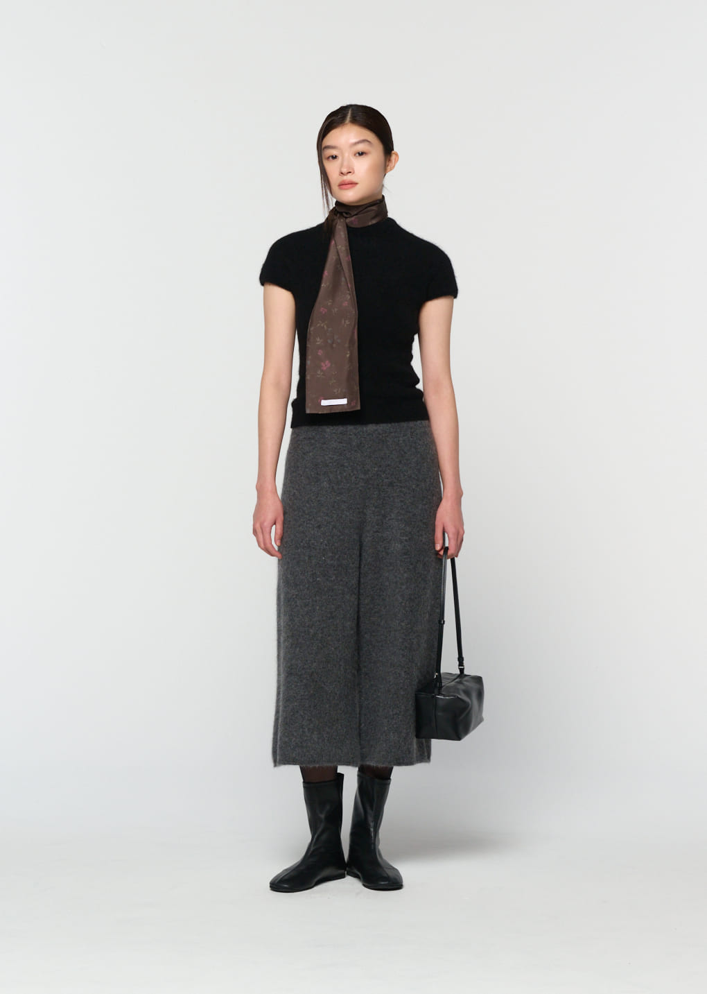Amomento - hairy culotte pants (Charcoal) product image 5 | TRAB K-Fashion Australia