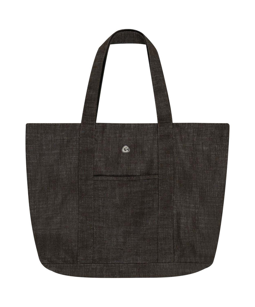 Coyseio - Reversible Check Denim Bag (Brown) product image 1 | TRAB K-Fashion Australia