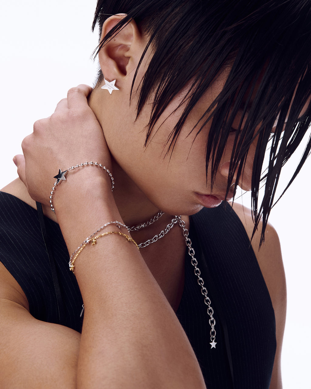 Numbering - Star Ball Chain Bracelet #5931 product image 2 | TRAB K-Fashion Australia