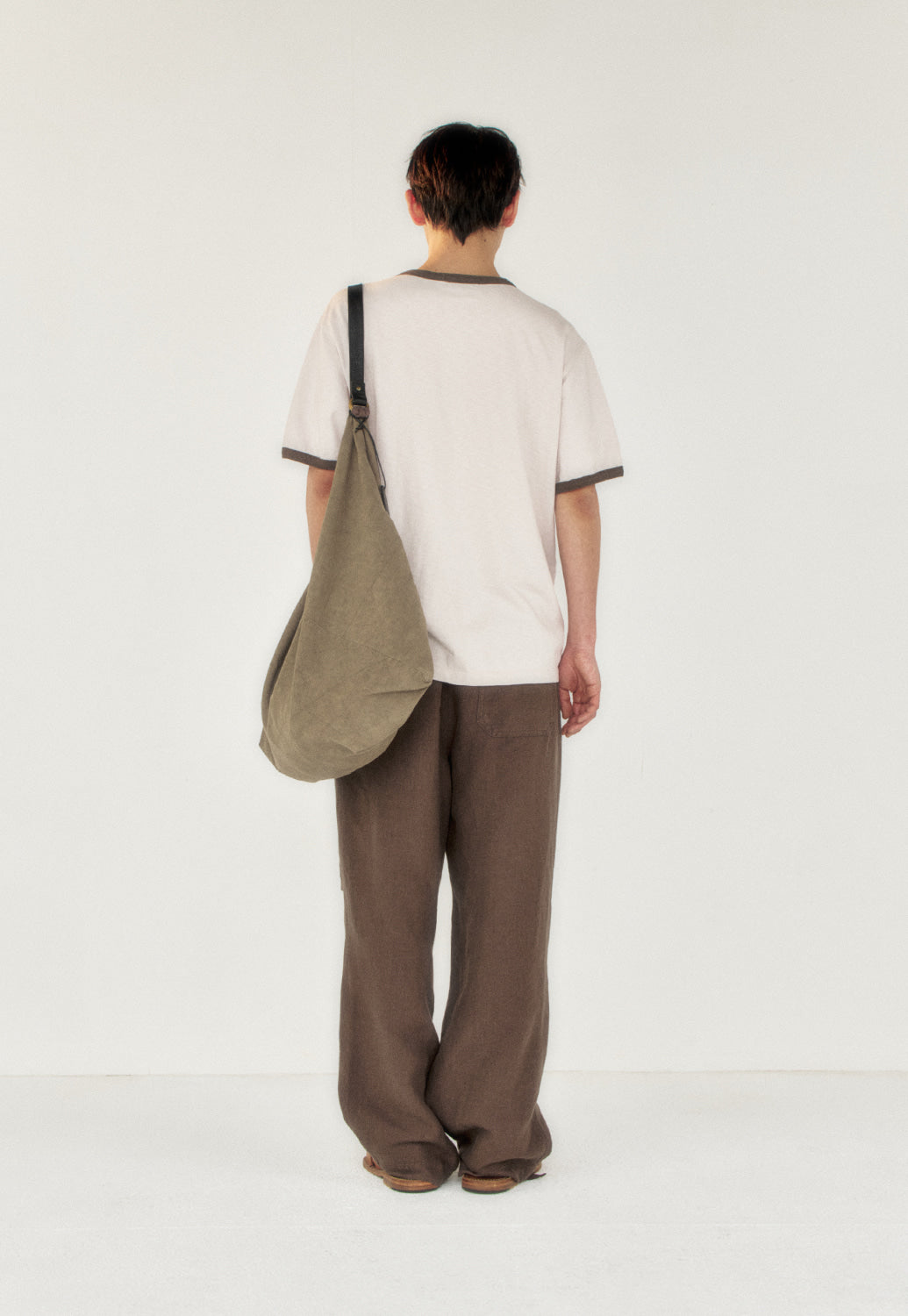 Art if acts - Linen Peddler Bag (Taupe) product image 4 | TRAB K-Fashion Australia