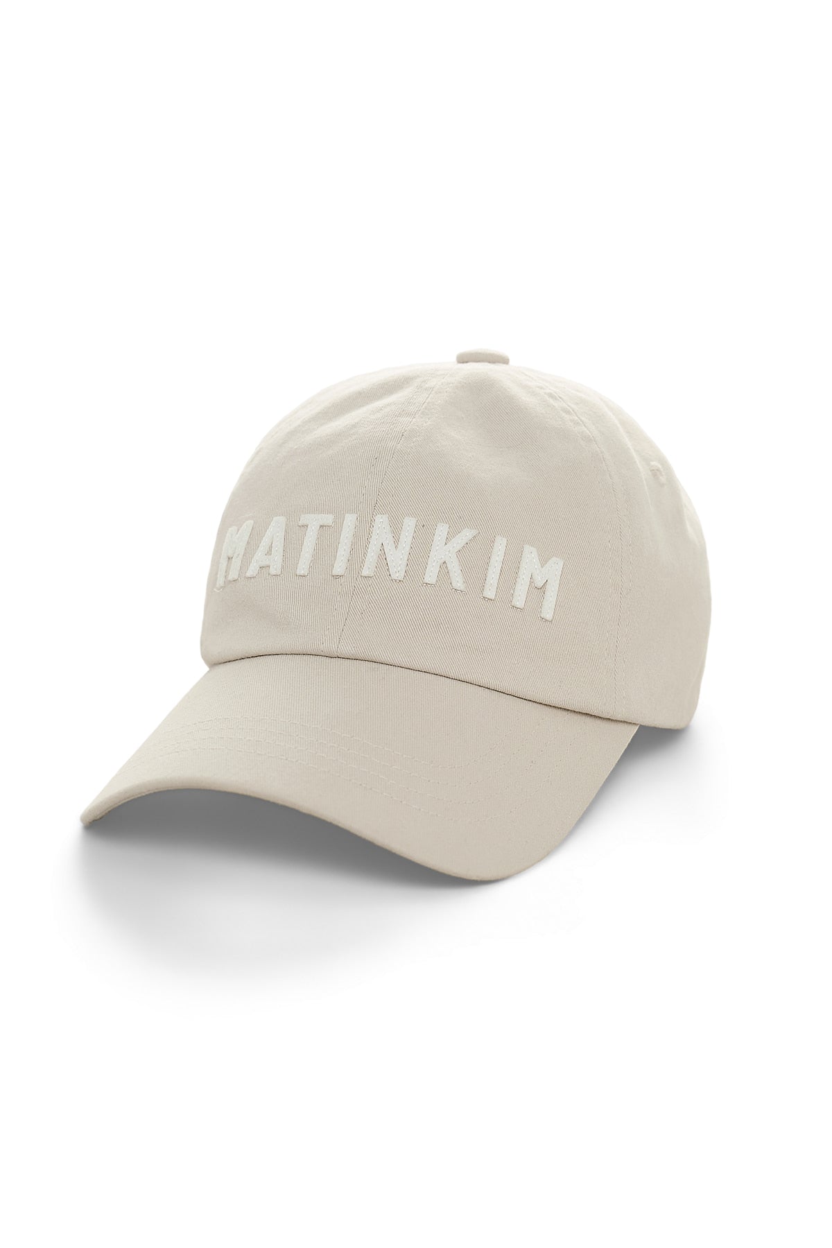Matin Kim - Applique Felt Logo Ball Cap (Light Grey) product image 5 | TRAB K-Fashion Australia
