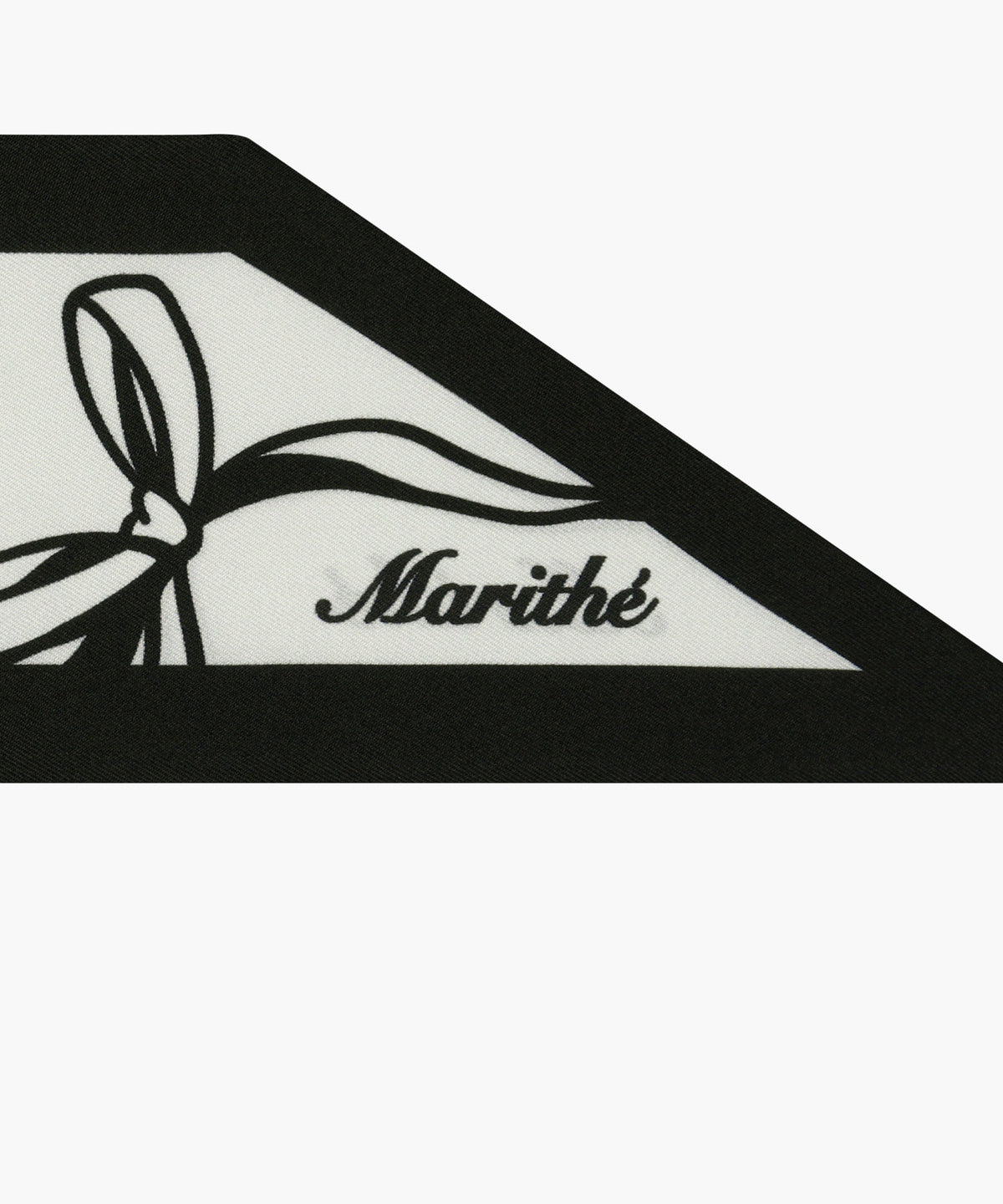 Marithe & Francois Girbaud - Silk Twilly Scarf (Ivory) product image 4 | TRAB K-Fashion Australia