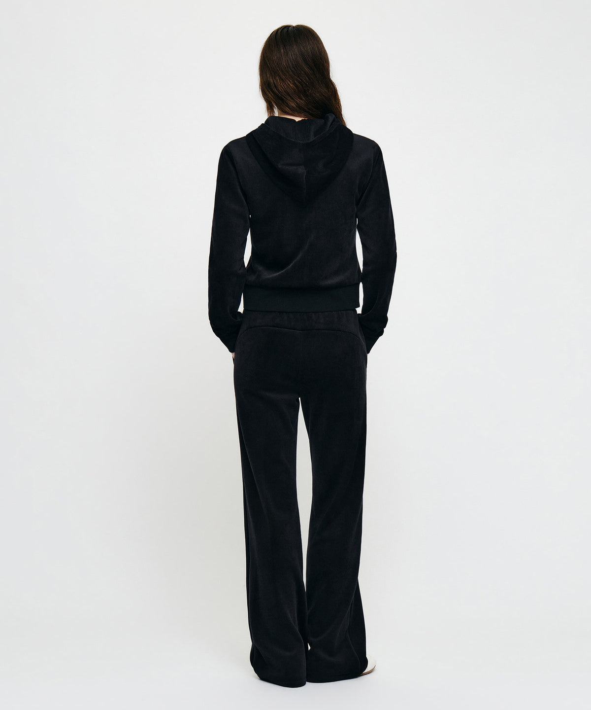 Marithe & Francois Girbaud - Slim Fit Velour Pants (Black) product image 4 | TRAB K-Fashion Australia