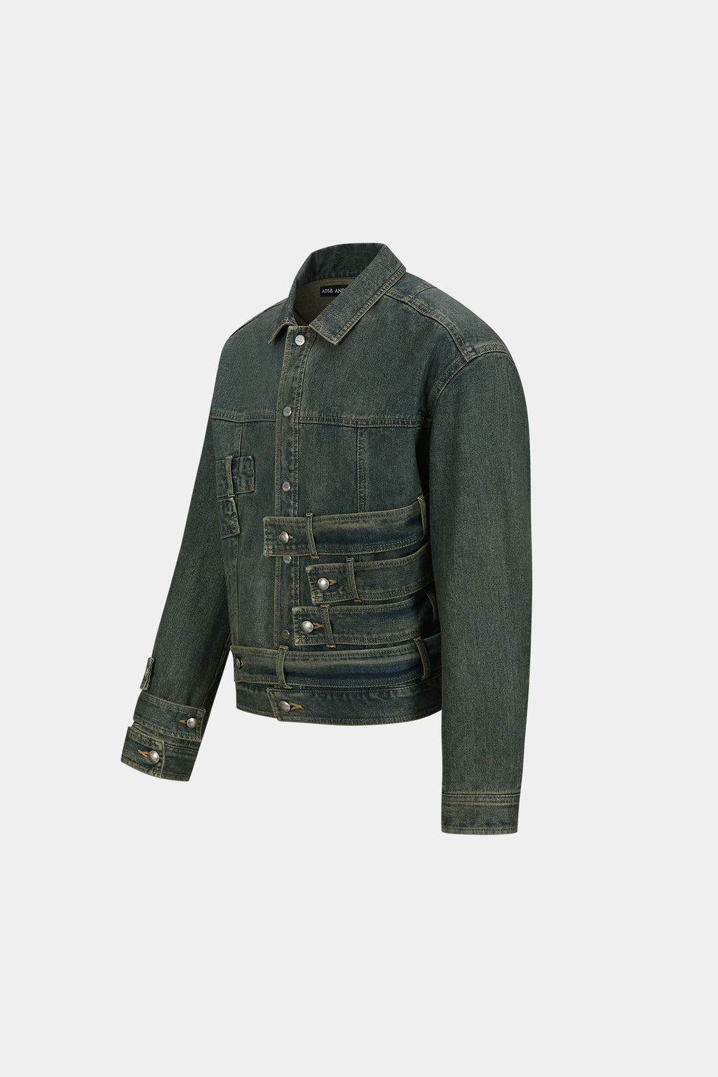 Andersson Bell - Waistbands Denim Jacket (Army Green) product image 8 | TRAB K-Fashion Australia