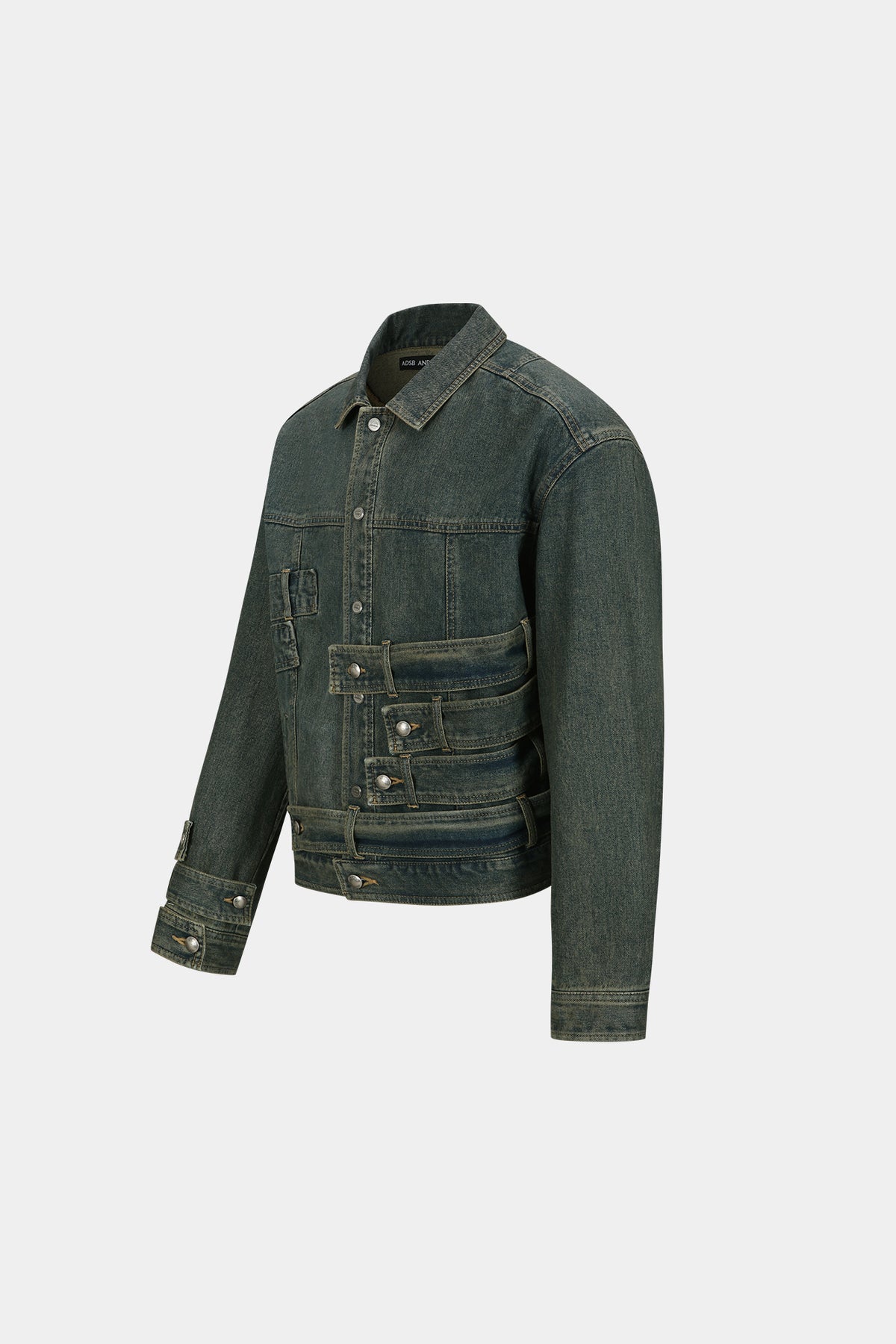 Andersson Bell - Waistbands Denim Jacket (Army Green) product image 8 | TRAB K-Fashion Australia