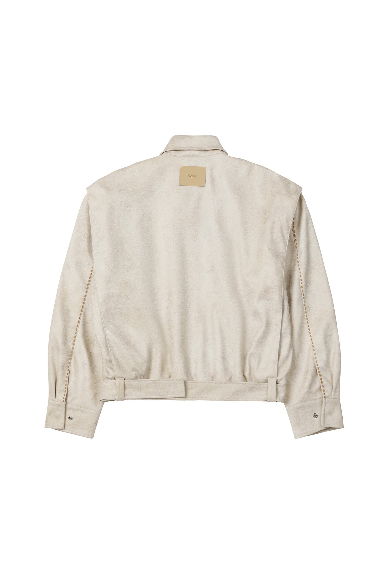 Deinet - Stitch Bomber Jumper (Ivory) product image 9 | TRAB K-Fashion Australia