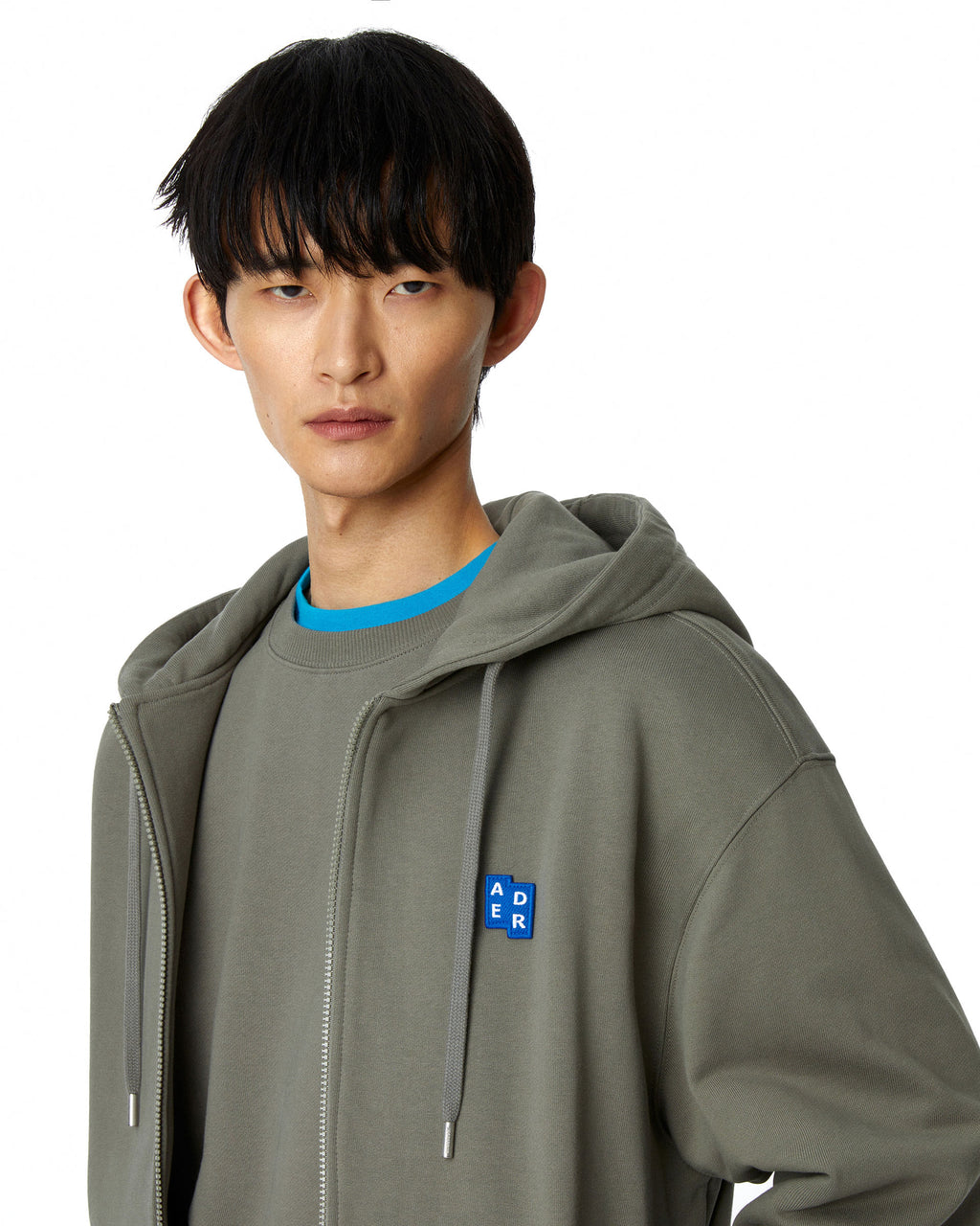 Ader Error - Sig; BL Tag hoodie zip-up 01 (Charcoal) product image 10 | TRAB K-Fashion Australia