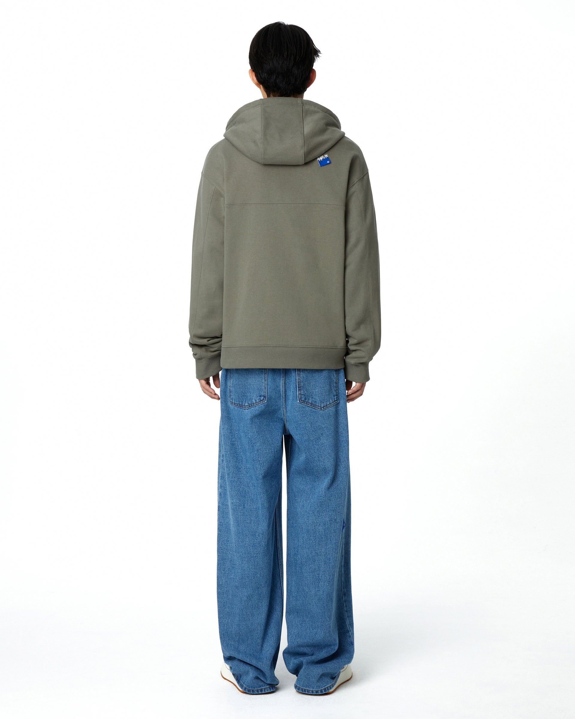 Ader Error - Sig; BL Tag hoodie zip-up 01 (Charcoal) product image 4 | TRAB K-Fashion Australia