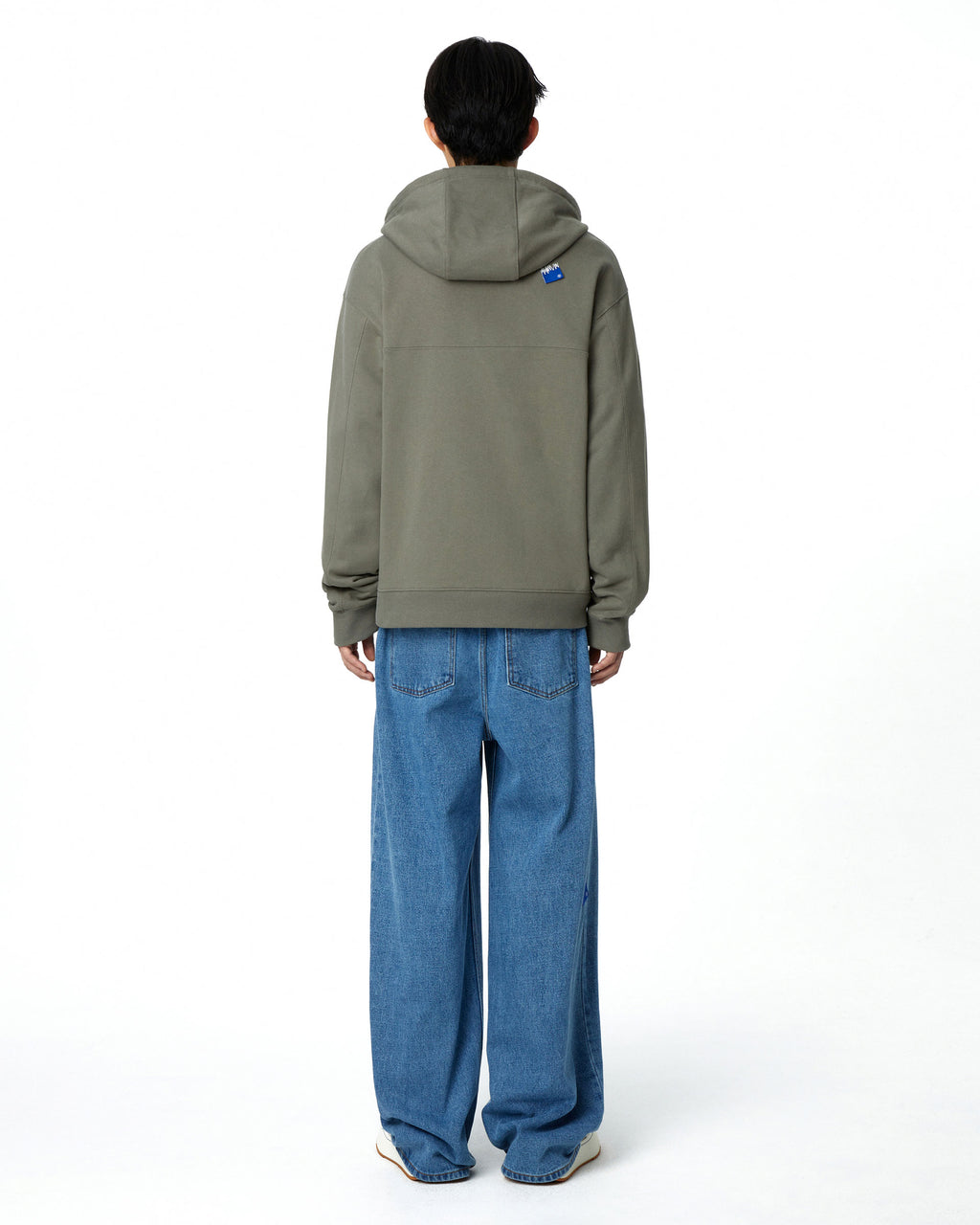 Ader Error - Sig; BL Tag hoodie zip-up 01 (Charcoal) product image 4 | TRAB K-Fashion Australia