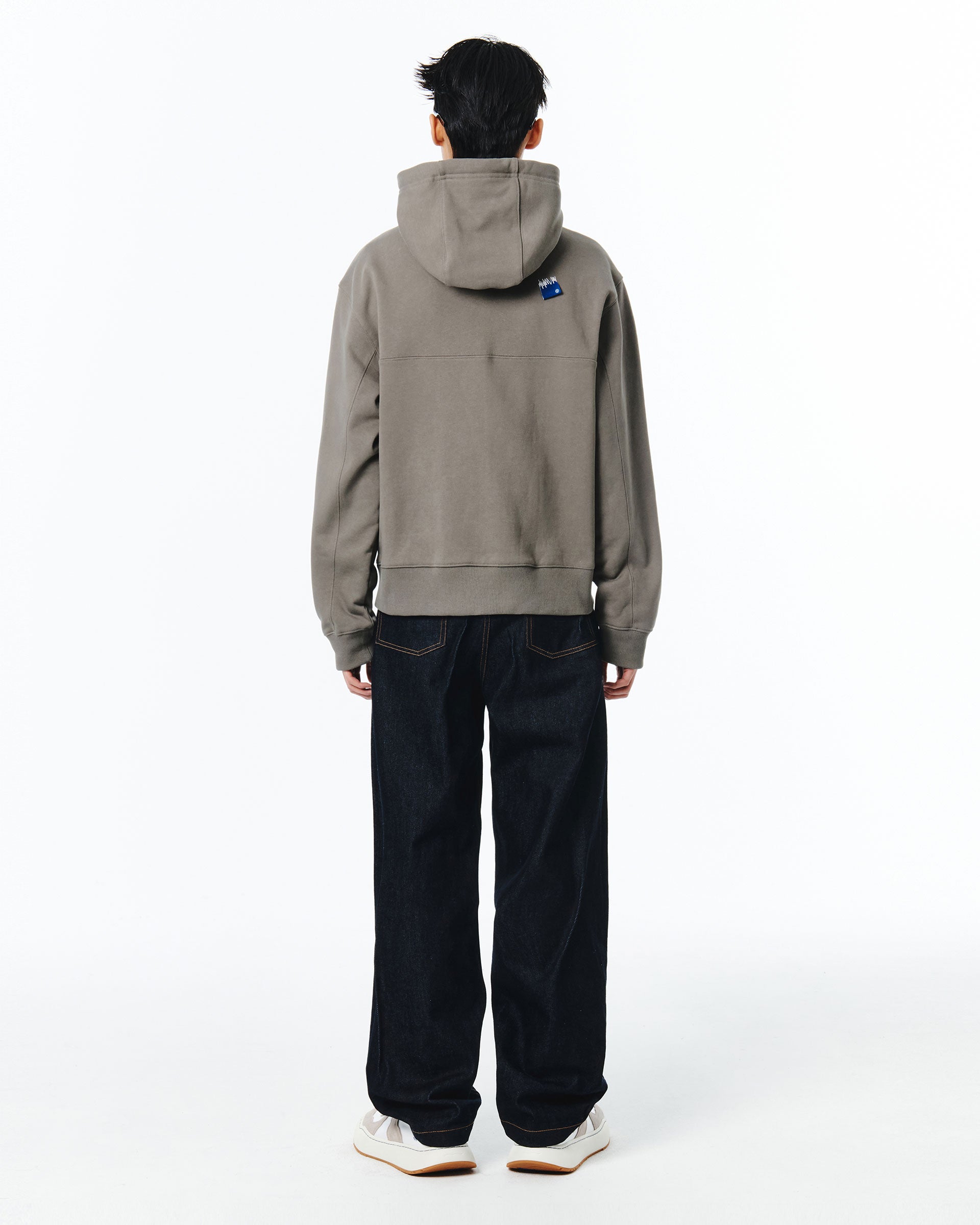 Ader Error - Sig; BL Tag hoodie zip-up 01 (Charcoal) product image 5 | TRAB K-Fashion Australia