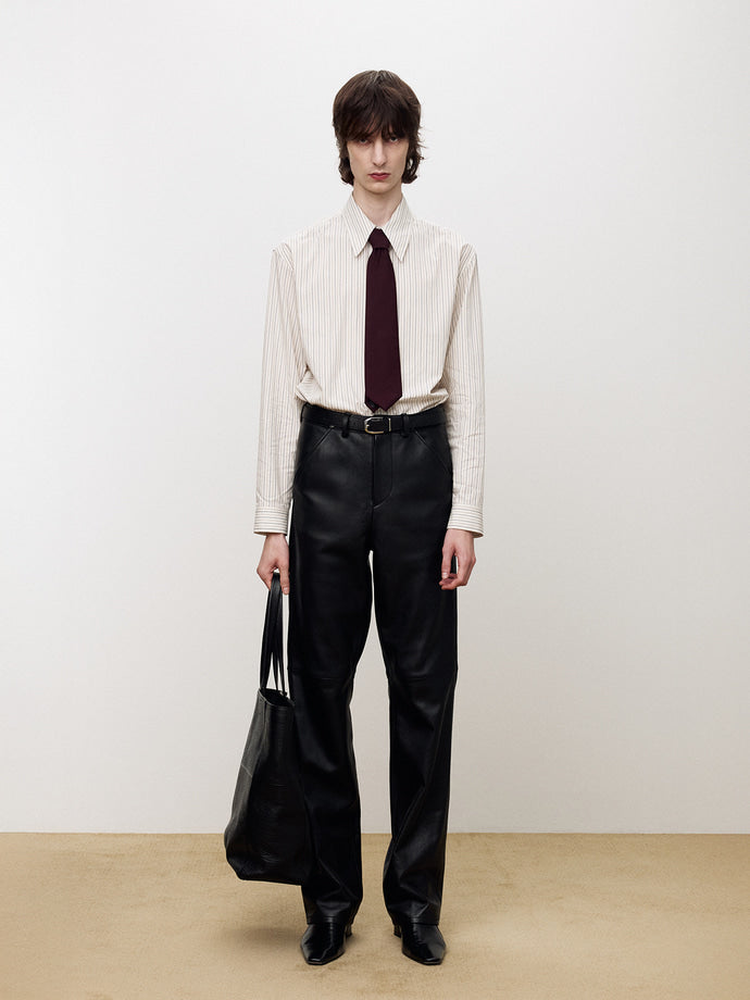 Tonywack - Brushed Cotton Multi Stripe Shirt (Ecru Multi Stripe) product image 2 | TRAB K-Fashion Australia