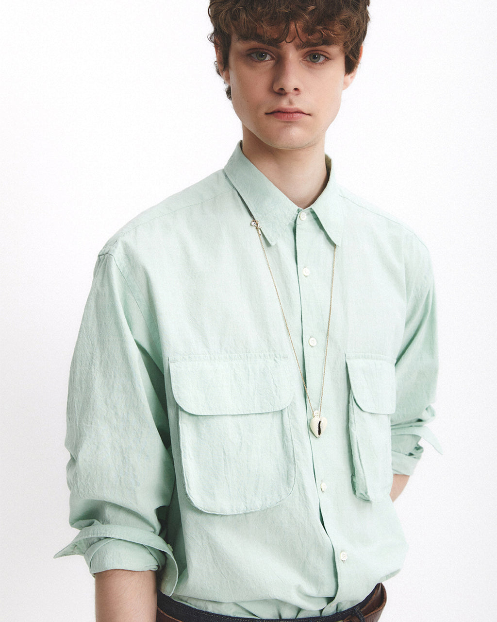 Eastlogue - Comfy Wide Shirts (L.green) product image 3 | TRAB K-Fashion Australia