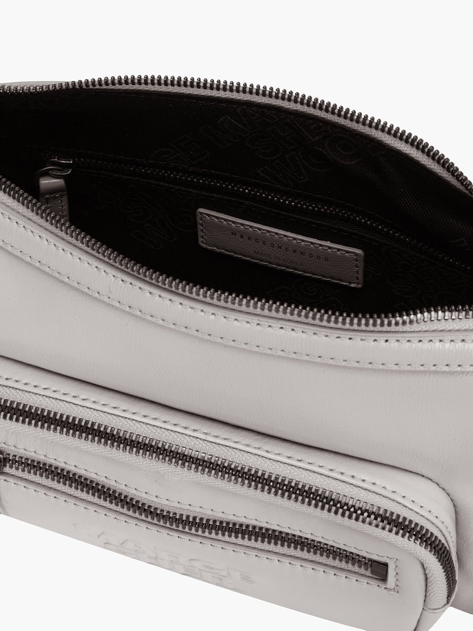 Marge Sherwood - Outpocket Hobo Mini (Light Grey Glossy Plain) product image 9 | TRAB K-Fashion Australia