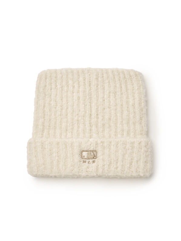 MLB Korea - Plush Meow Beanie New York Yankees (Cream) product image 4 | TRAB K-Fashion Australia