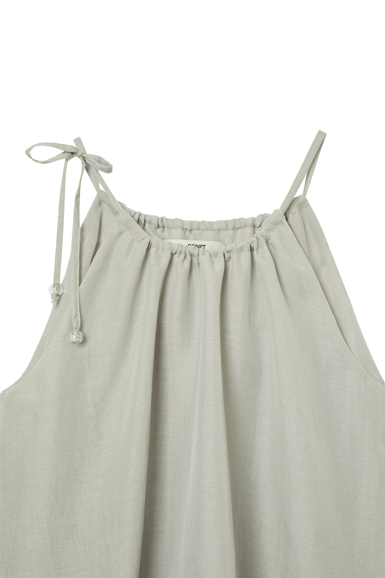 Deinet - Deinet Flare Halter Top (Ash Beige) product image 3 | TRAB K-Fashion Australia
